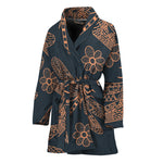 Vintage Dragonfly Pattern Print Women's Bathrobe