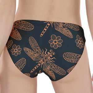 Vintage Dragonfly Pattern Print Women's Panties