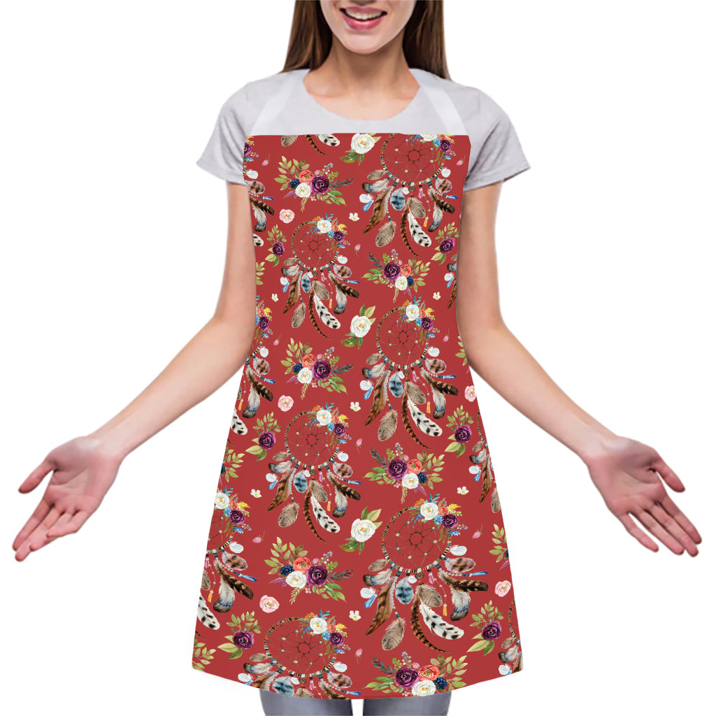 Vintage Dream Catcher Pattern Print Adjustable Apron