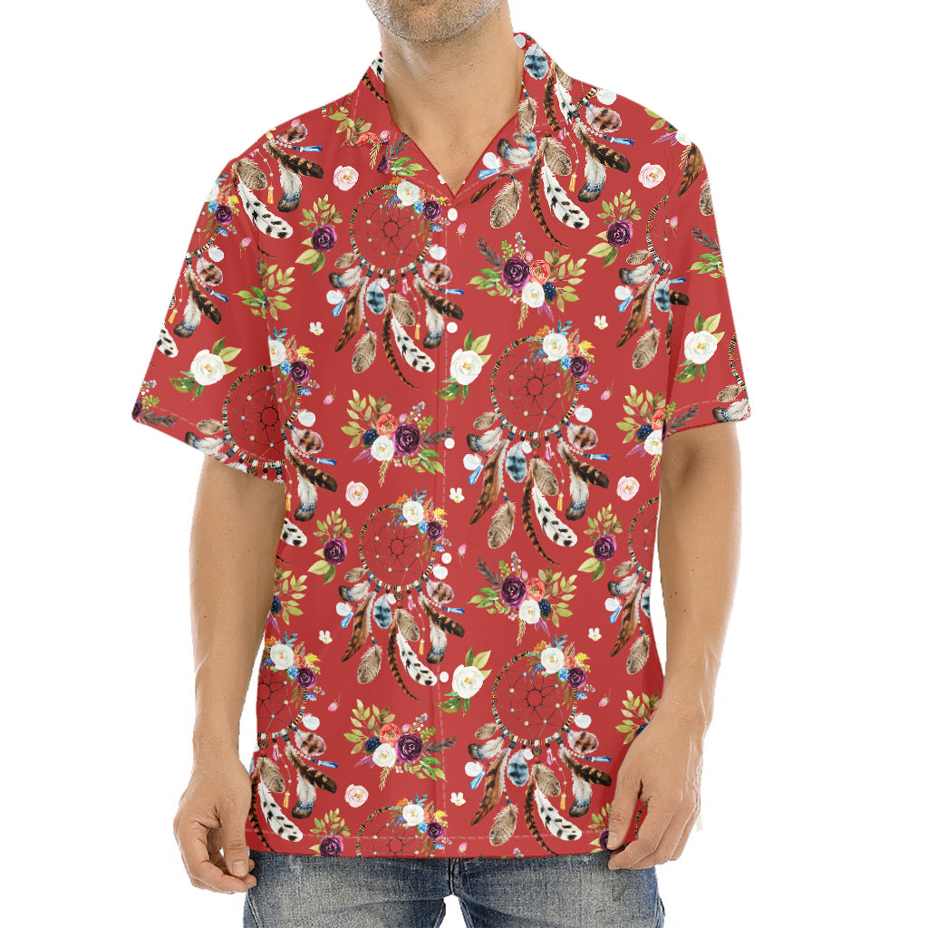 Vintage Dream Catcher Pattern Print Aloha Shirt