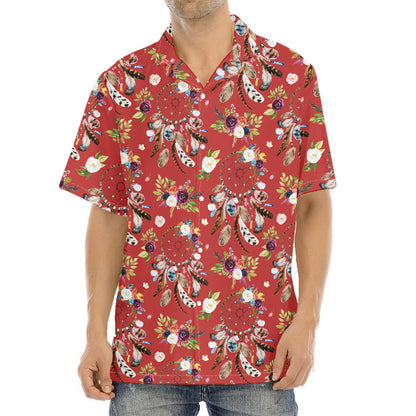 Vintage Dream Catcher Pattern Print Aloha Shirt