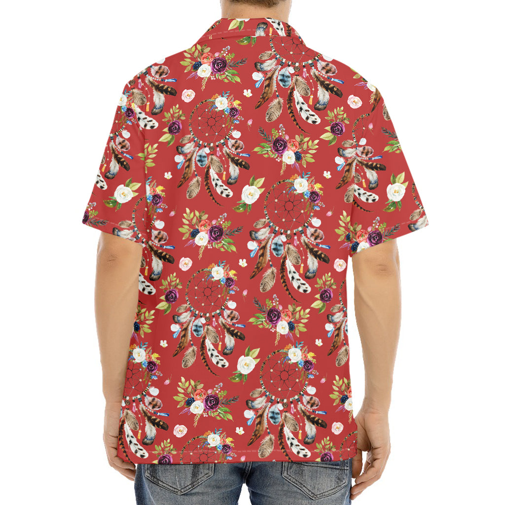 Vintage Dream Catcher Pattern Print Aloha Shirt