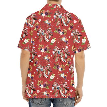 Vintage Dream Catcher Pattern Print Aloha Shirt