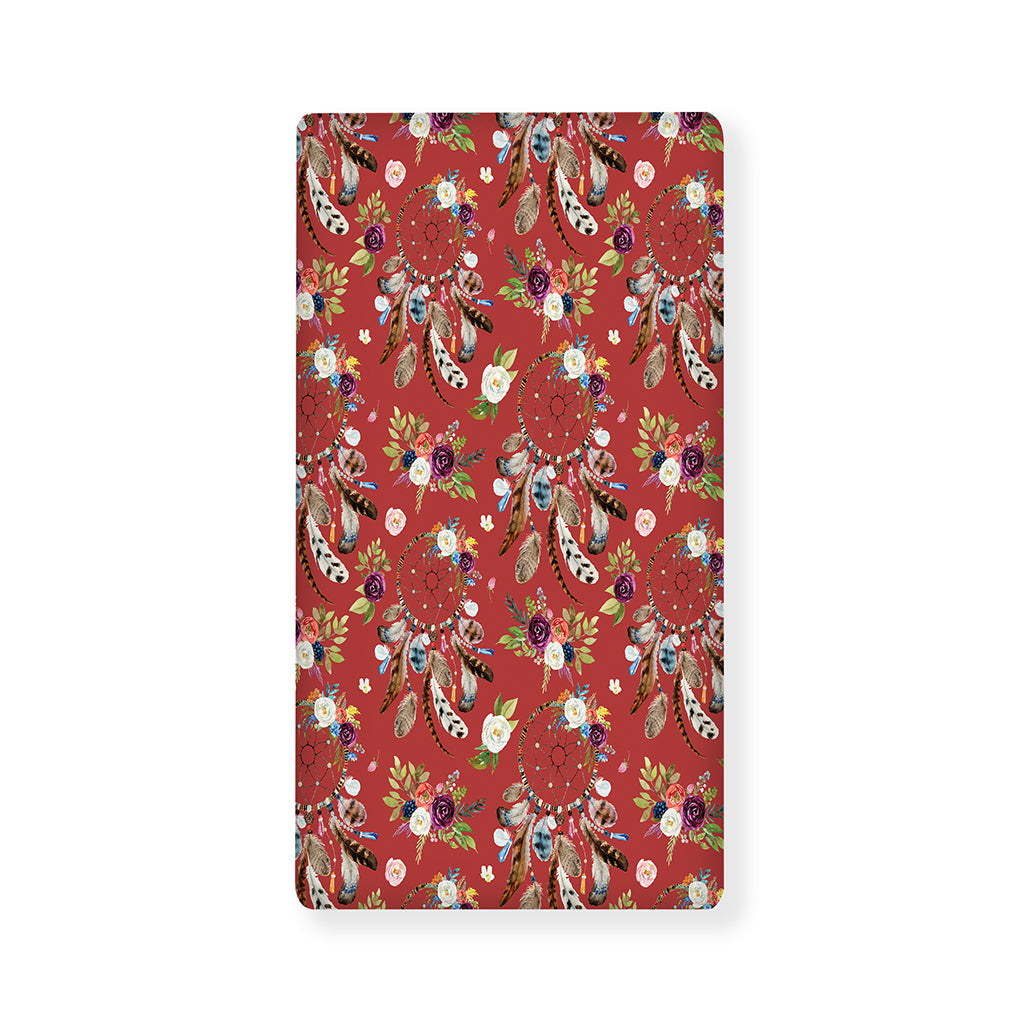 Vintage Dream Catcher Pattern Print Baby Crib Sheet
