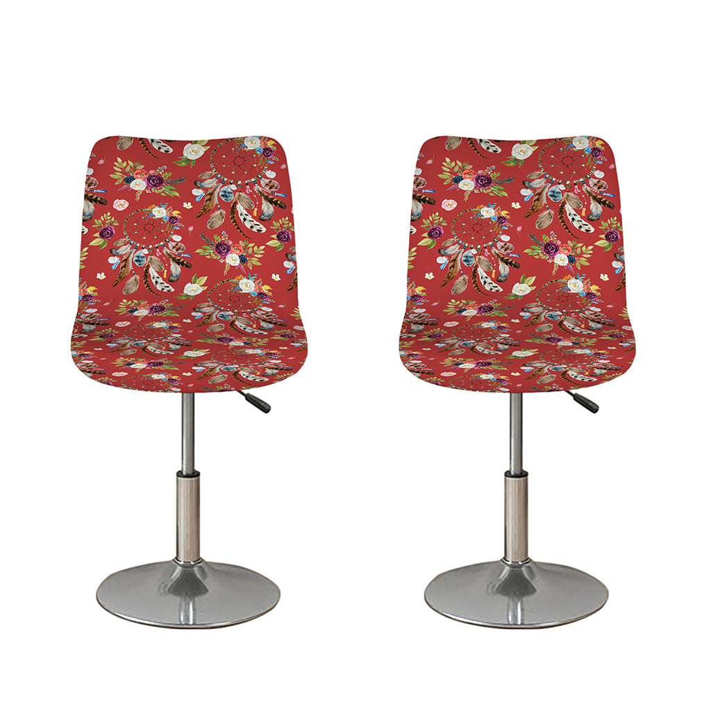 Vintage Dream Catcher Pattern Print Bar Stool Covers