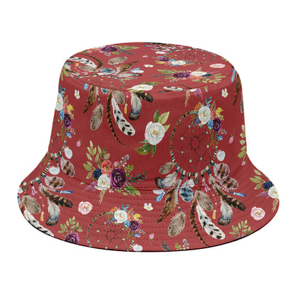 Vintage Dream Catcher Pattern Print Bucket Hat