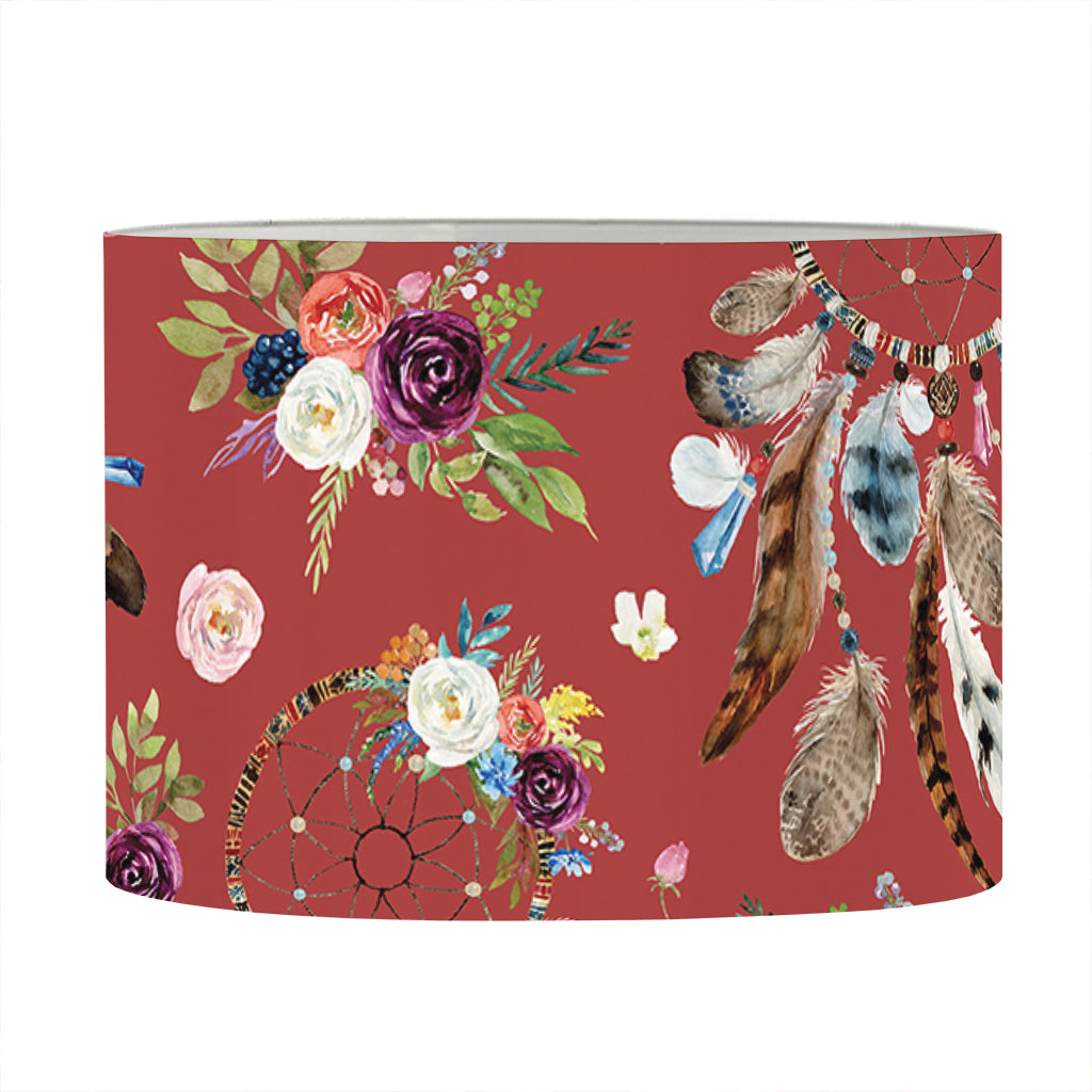 Vintage Dream Catcher Pattern Print Drum Lamp Shade