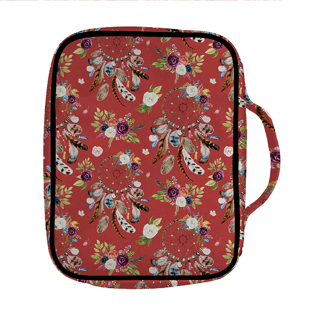 Vintage Dream Catcher Pattern Print Front Pocket Bible Bag