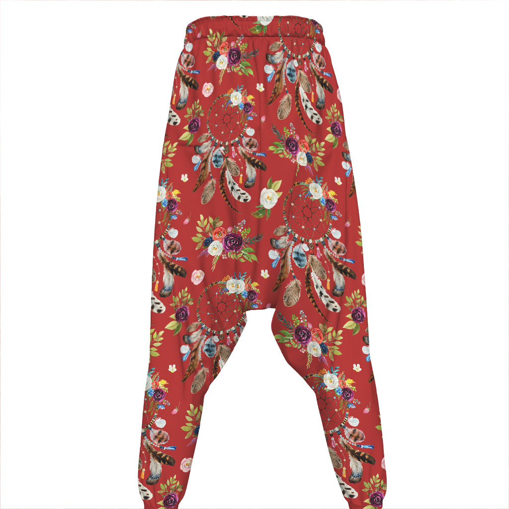 Vintage Dream Catcher Pattern Print Hammer Pants