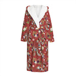 Vintage Dream Catcher Pattern Print Hooded Bathrobe
