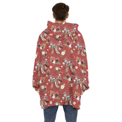 Vintage Dream Catcher Pattern Print Hoodie Blanket