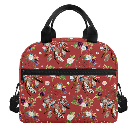 Vintage Dream Catcher Pattern Print Insulated Lunch Bag