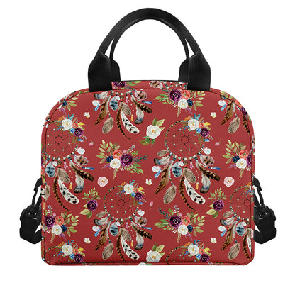 Vintage Dream Catcher Pattern Print Insulated Lunch Bag