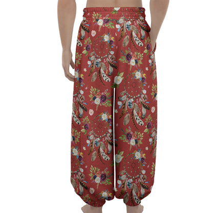 Vintage Dream Catcher Pattern Print Lantern Pants