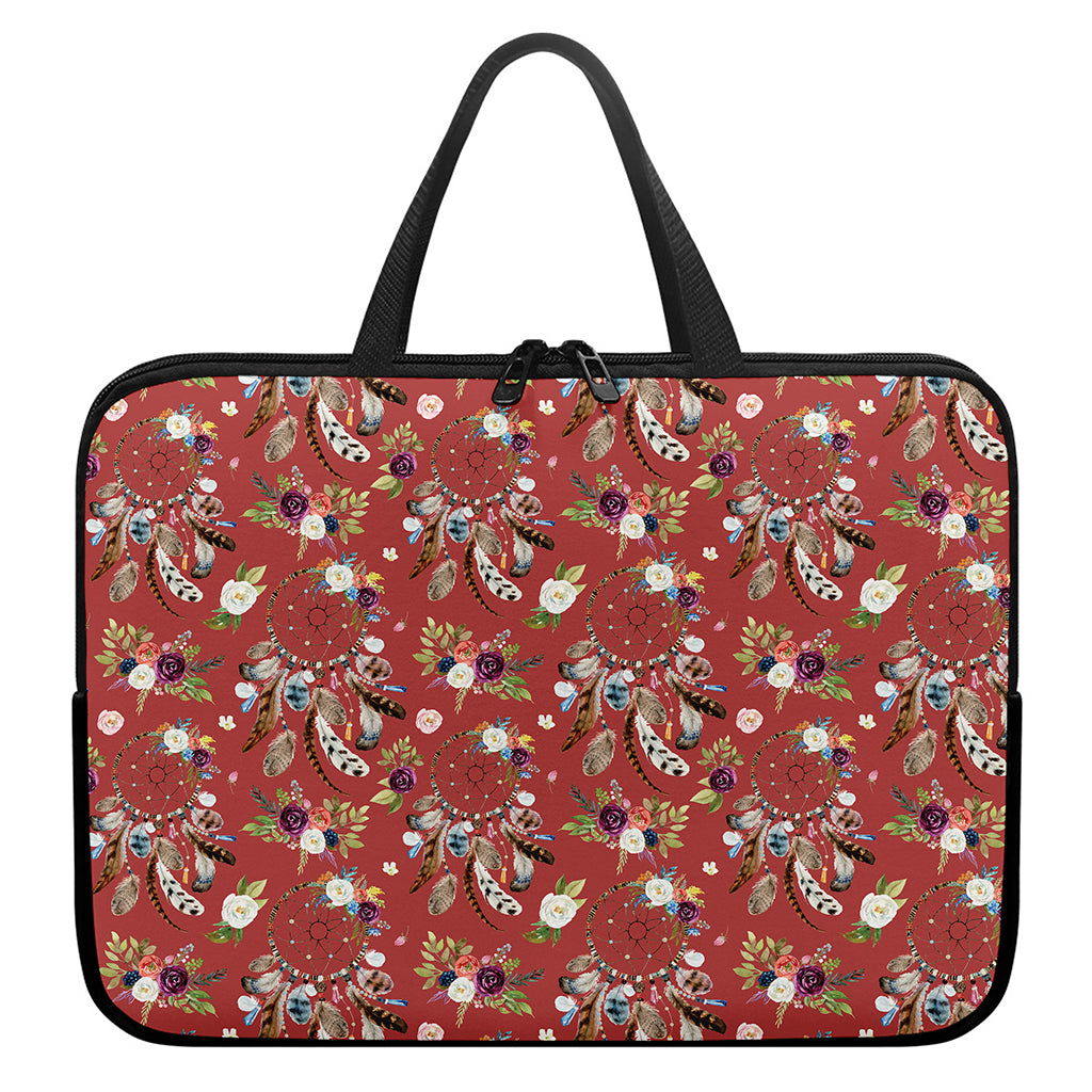 Vintage Dream Catcher Pattern Print Laptop Sleeve With Handle