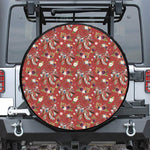 Vintage Dream Catcher Pattern Print Leather Spare Tire Cover