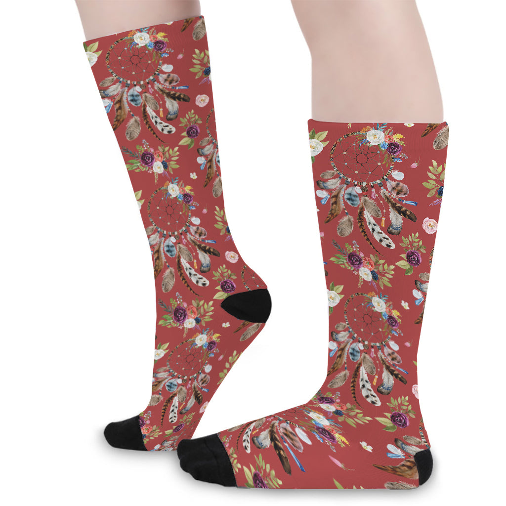 Vintage Dream Catcher Pattern Print Long Socks