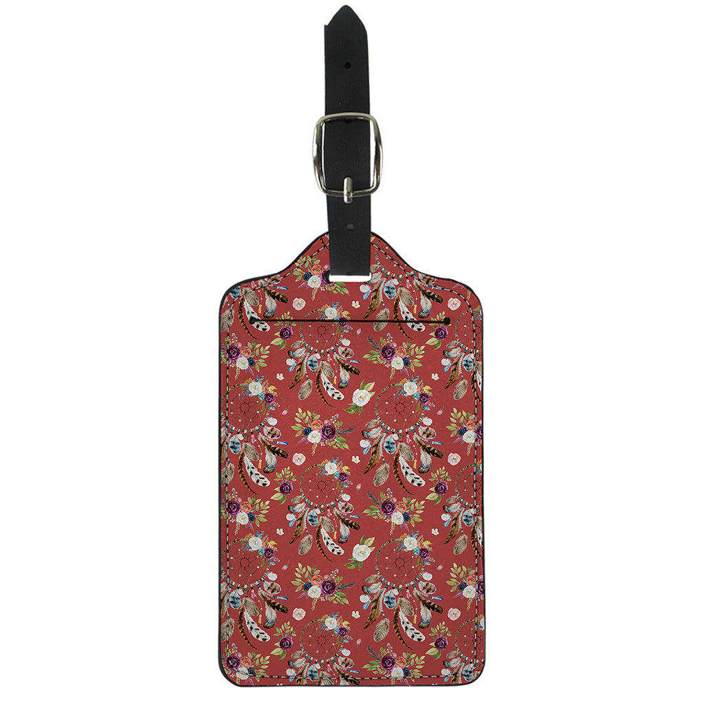 Vintage Dream Catcher Pattern Print Luggage Tag