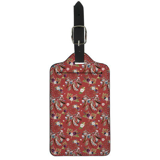 Vintage Dream Catcher Pattern Print Luggage Tag