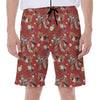 Vintage Dream Catcher Pattern Print Men's Beach Shorts