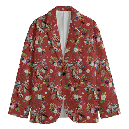 Vintage Dream Catcher Pattern Print Men's Blazer