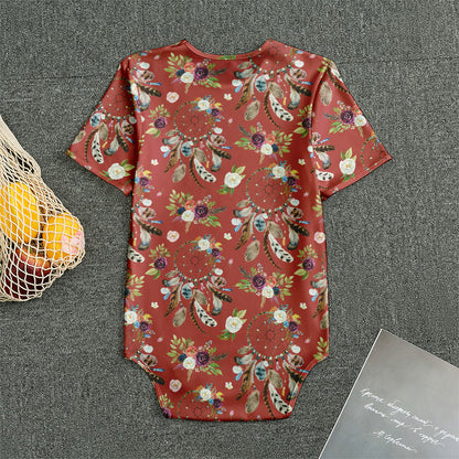 Vintage Dream Catcher Pattern Print Men's Bodysuit