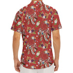 Vintage Dream Catcher Pattern Print Men's Deep V-Neck Shirt