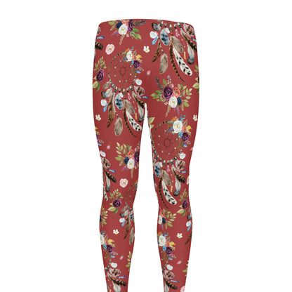 Vintage Dream Catcher Pattern Print Men's leggings