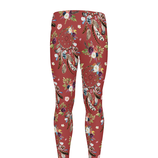 Vintage Dream Catcher Pattern Print Men's leggings
