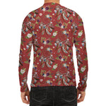Vintage Dream Catcher Pattern Print Men's Long Sleeve Rash Guard