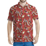 Vintage Dream Catcher Pattern Print Men's Polo Shirt