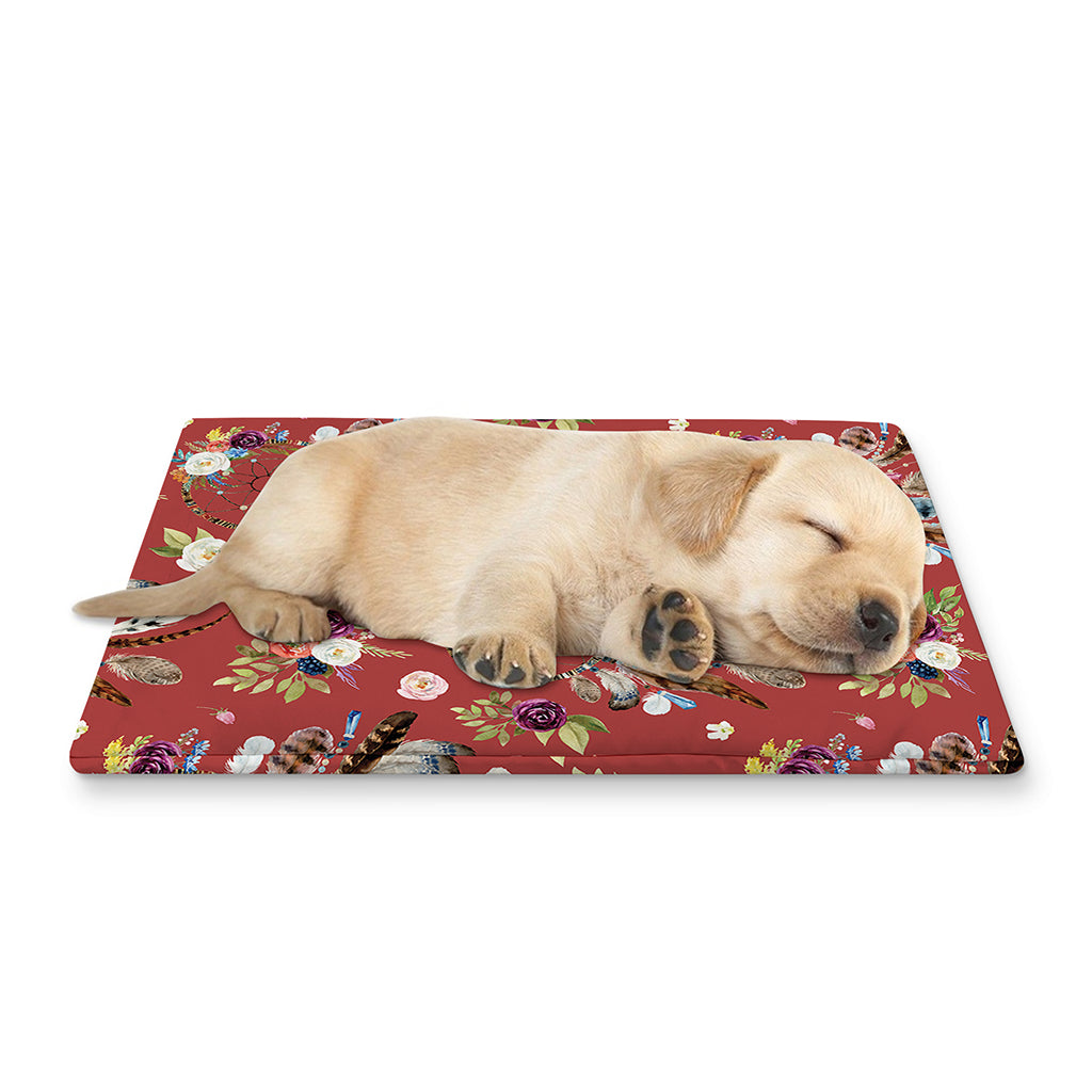 Vintage Dream Catcher Pattern Print Pet Cooling Mat Cover