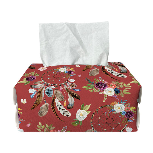 Vintage Dream Catcher Pattern Print Rectangle Tissue Box Cover