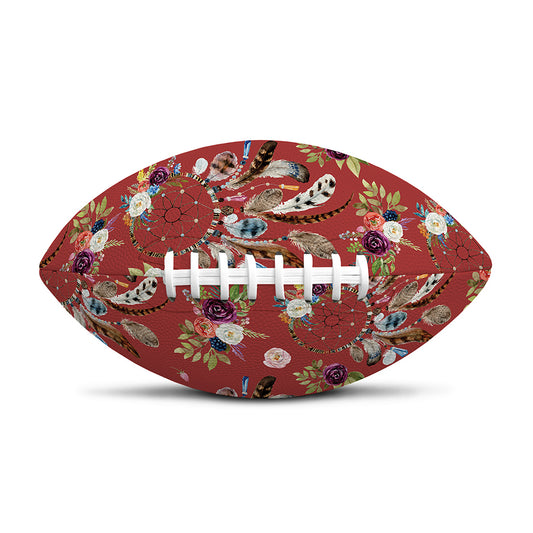 Vintage Dream Catcher Pattern Print Rugby Ball