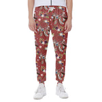 Vintage Dream Catcher Pattern Print Scuba Joggers