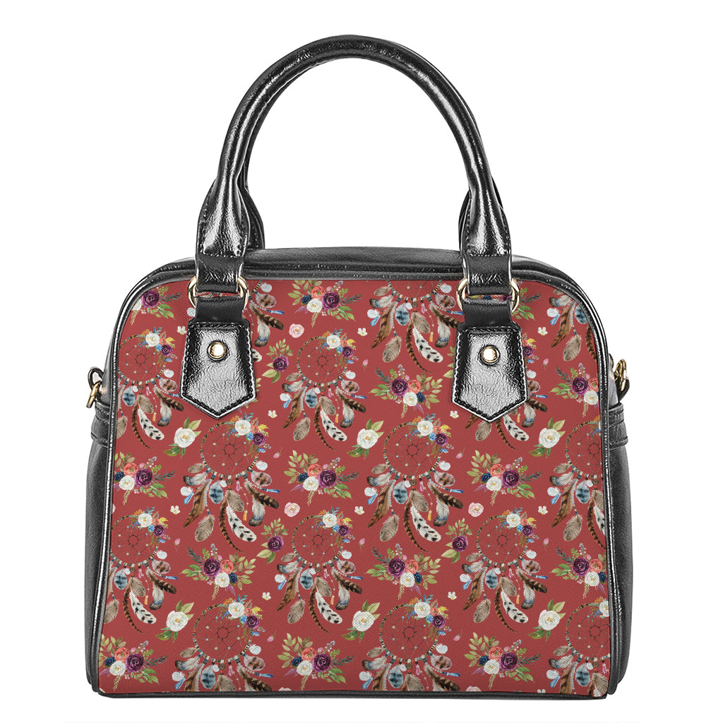 Vintage Dream Catcher Pattern Print Shoulder Handbag