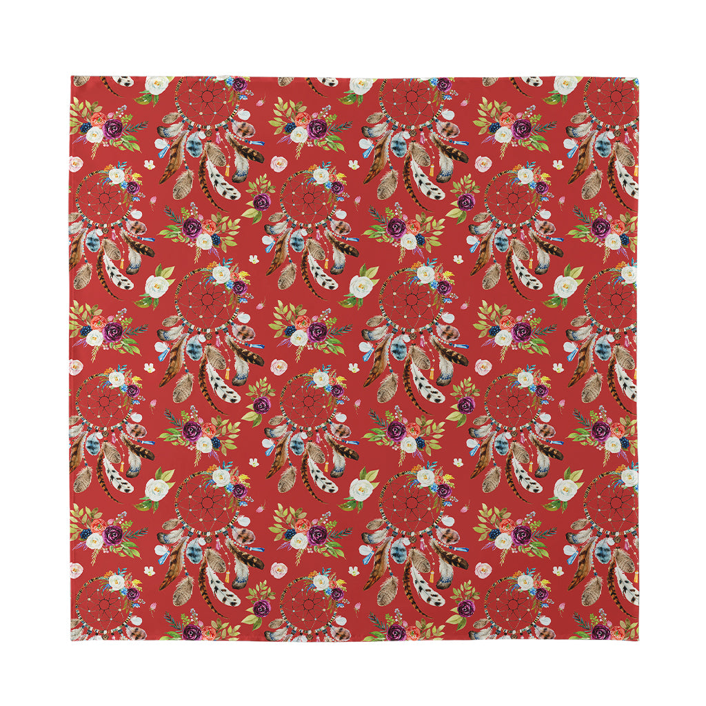 Vintage Dream Catcher Pattern Print Silk Bandana