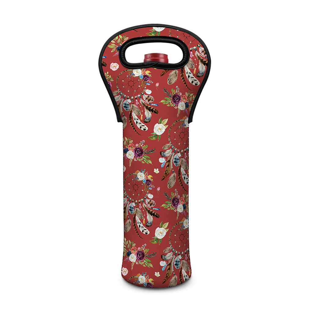 Vintage Dream Catcher Pattern Print Single Neoprene Wine Tote