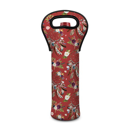 Vintage Dream Catcher Pattern Print Single Neoprene Wine Tote