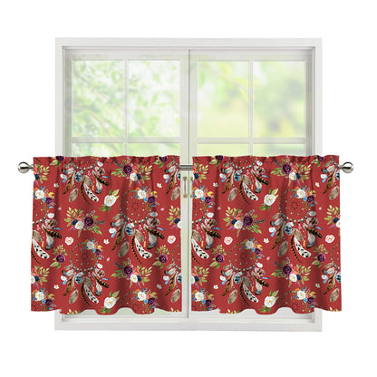 Vintage Dream Catcher Pattern Print Tier Curtains