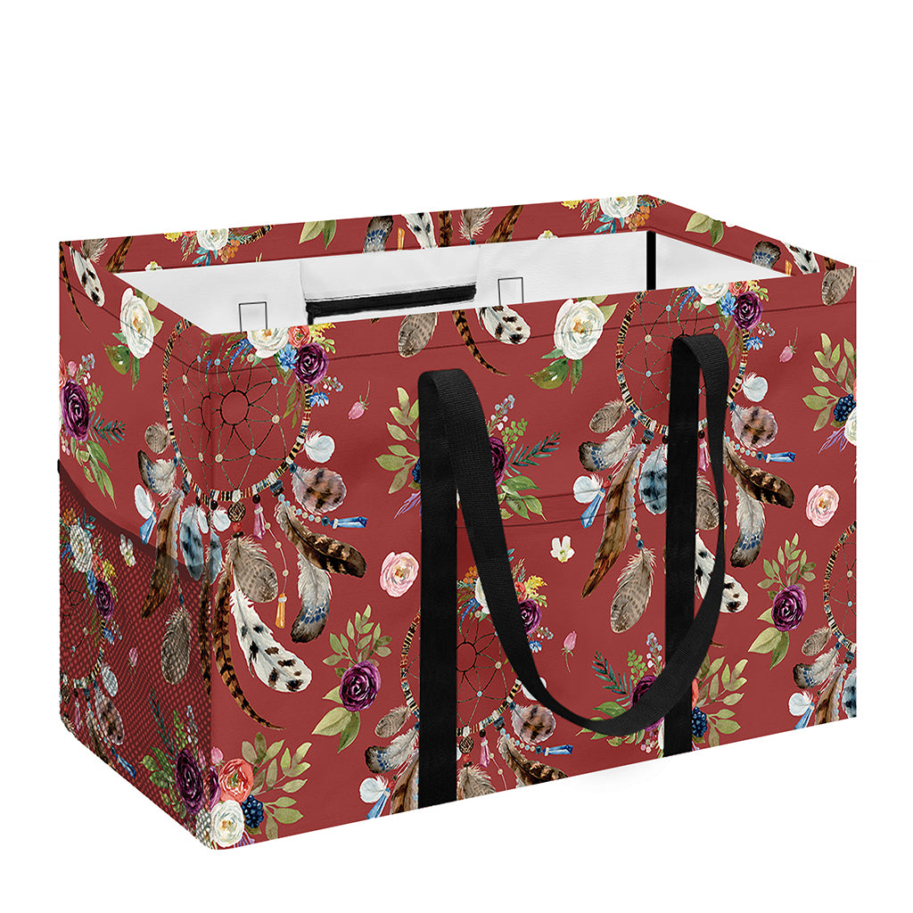 Vintage Dream Catcher Pattern Print Utility Tote Bag