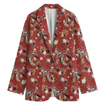 Vintage Dream Catcher Pattern Print Women's Cotton Blazer
