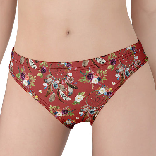 Vintage Dream Catcher Pattern Print Women's Panties