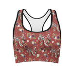Vintage Dream Catcher Pattern Print Women's Sports Bra