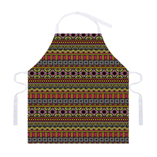 Vintage Ethnic Pattern Print Adjustable Apron
