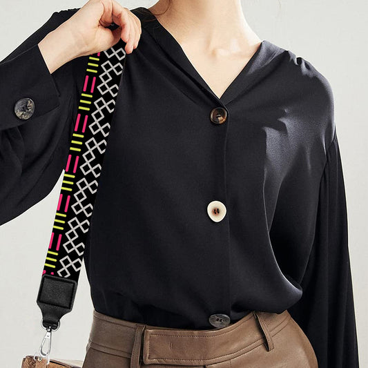 Vintage Ethnic Pattern Print Bag Strap