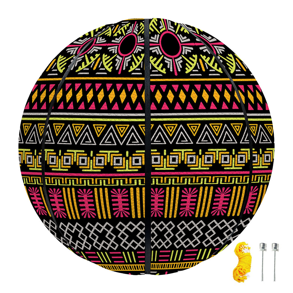 Vintage Ethnic Pattern Print Basketball