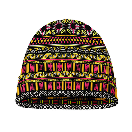 Vintage Ethnic Pattern Print Beanie