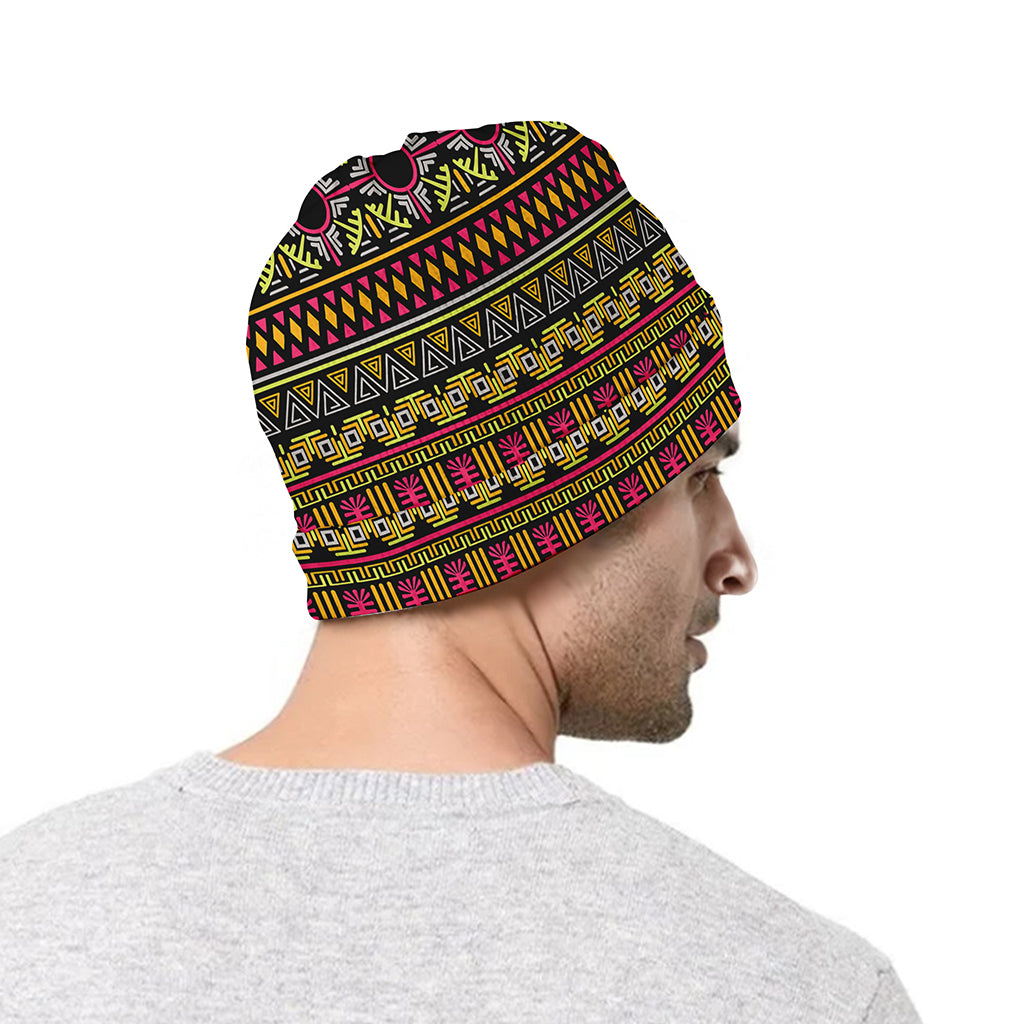 Vintage Ethnic Pattern Print Beanie