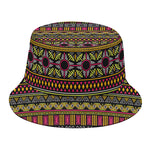 Vintage Ethnic Pattern Print Bucket Hat